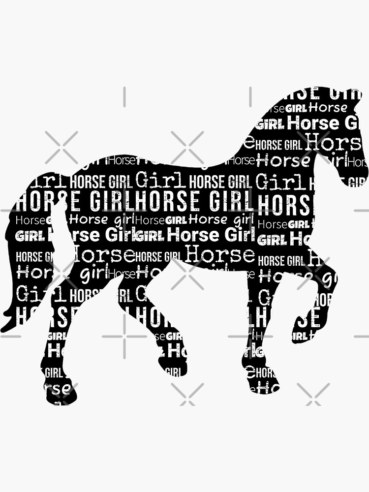"Horse Girls" Sticker for Sale by LeosCloset Redbubble