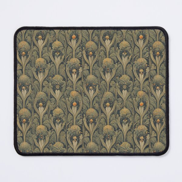 Item preview, Serene Floral Art Nouveau Pattern Alphonse Mucha William Morris Florals designed and sold by NouveauPatterns.