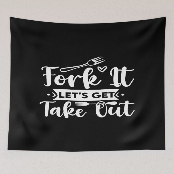 Item preview, Fork it let's get takeout designed and sold by phassystore.