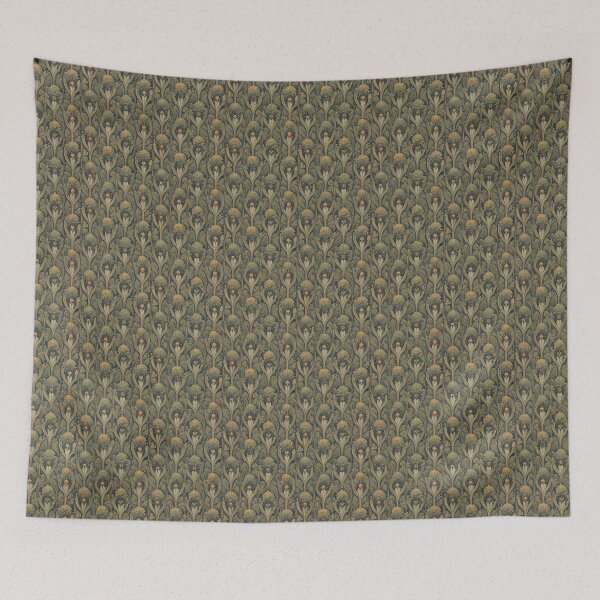 Item preview, Serene Floral Art Nouveau Pattern Alphonse Mucha William Morris Florals designed and sold by NouveauPatterns.