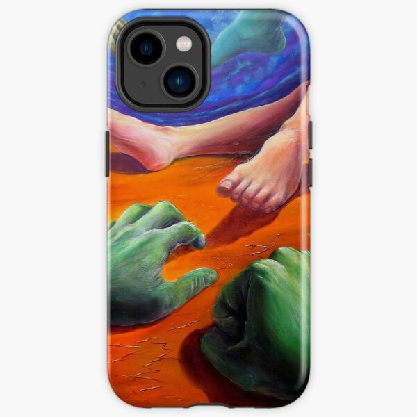 Dynamic Psychedelic Trippy Surreal Figure Eclectic Landscape iPhone Tough Case