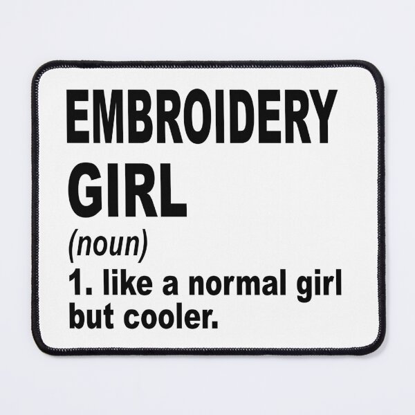 Item preview, embroidery Sister,embroidery girl like a normal girl but cooler designed and sold by Dogs Geeky⭐⭐⭐⭐⭐.
