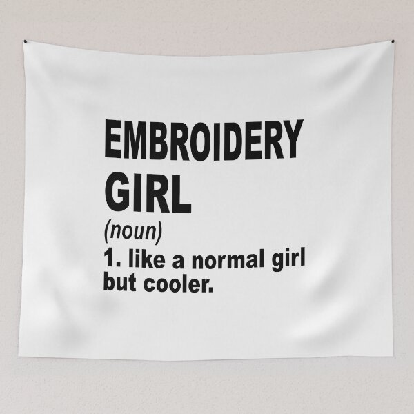 Item preview, embroidery Sister,embroidery girl like a normal girl but cooler designed and sold by Dogs Geeky⭐⭐⭐⭐⭐.