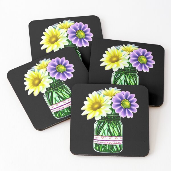 Item preview, Flowers in Mason Jar artwork designed and sold by gramizzia.
