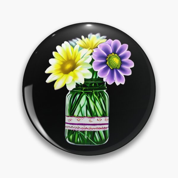 Item preview, Flowers in Mason Jar artwork designed and sold by gramizzia.