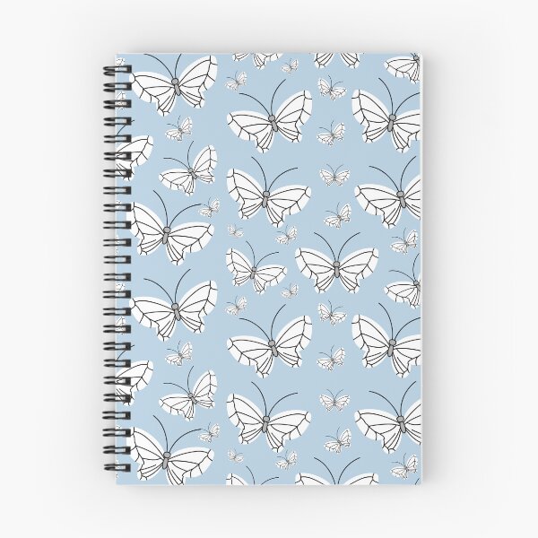 Item preview, Modern Aesthetic White Butterfly Minimalist Pattern Design On A Oceanic Aqua Teal BlueBackground  designed and sold by Kodexstore.
