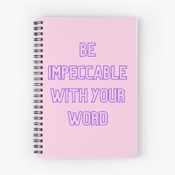 Item preview, Be Impeccable With Your Word (purple print) designed and sold by cosmic-heart.