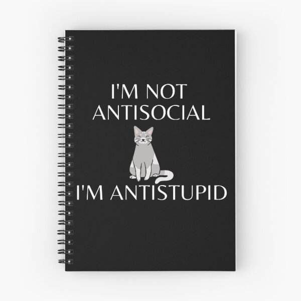 Item preview,  I'M Not Antisocial I'M Antistupid  designed and sold by mystylecorner.