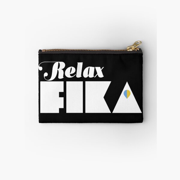 Item preview, Relax Fika white print designed and sold by Sofie Pettersson.