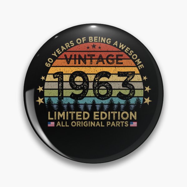 Item preview, 60th Birthday Vintage 1963 Limited Edition Patriotic All Original Parts designed and sold by cssdru.
