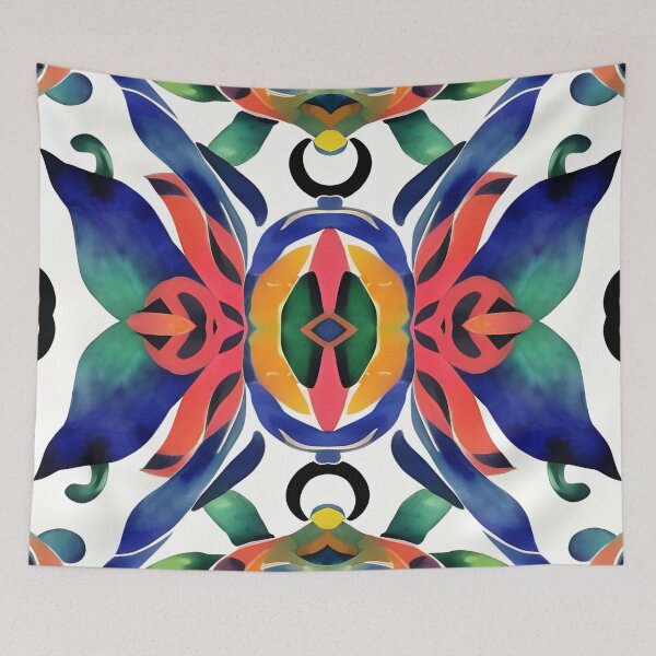 Item preview, Ethnic traditional floral pattern. Multicolored floral abstract pattern. designed and sold by IlustradoArts.