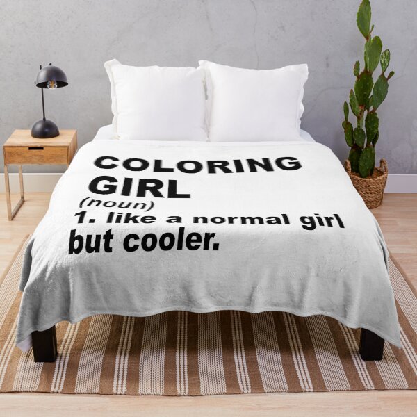 Item preview, coloring Girl Like A Normal Girl But Cooler,coloring Lovers Gift designed and sold by Dogs Geeky⭐⭐⭐⭐⭐.