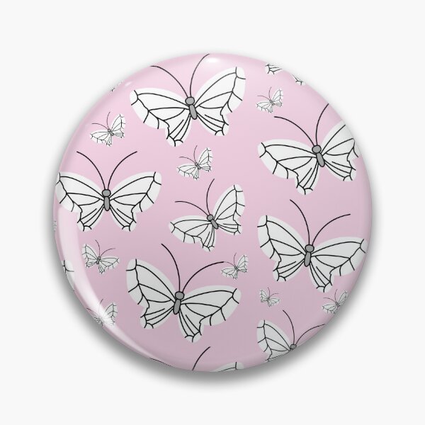 Item preview, Modern Aesthetic White Butterfly Minimalist Pattern Design On A Soft Pastel PinkBackground  designed and sold by Kodexstore.