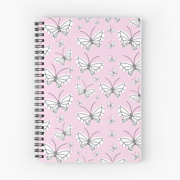 Item preview, Modern Aesthetic White Butterfly Minimalist Pattern Design On A Soft Pastel PinkBackground  designed and sold by Kodexstore.