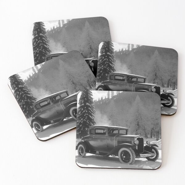 Item preview, Winter Hot Rod: Snow and Steel #20, a perfect gift for all American Hot Rod fans designed and sold by RodZnRoll.