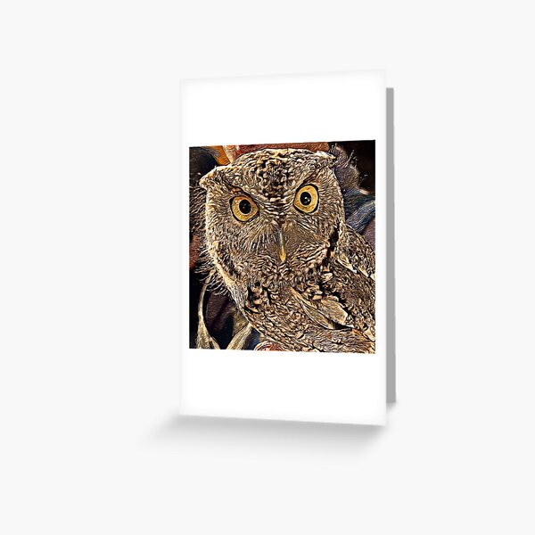 Screech Greeting Card