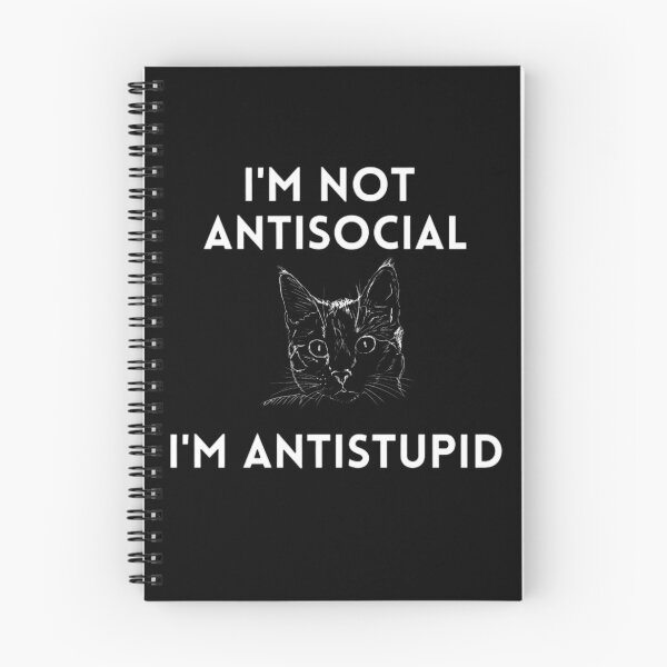 Item preview, I'M Not Antisocial I'M Antistupid  designed and sold by mystylecorner.