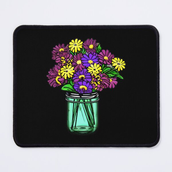 Item preview, Flowers in Mason Jar artwork designed and sold by gramizzia.