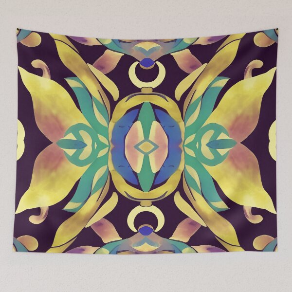 Item preview, Ethnic traditional floral pattern. Multicolored floral abstract pattern. designed and sold by IlustradoArts.