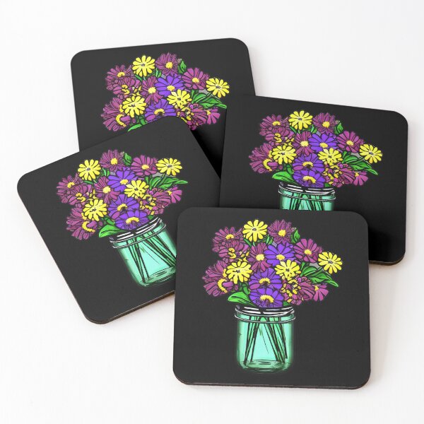 Item preview, Flowers in Mason Jar artwork designed and sold by gramizzia.