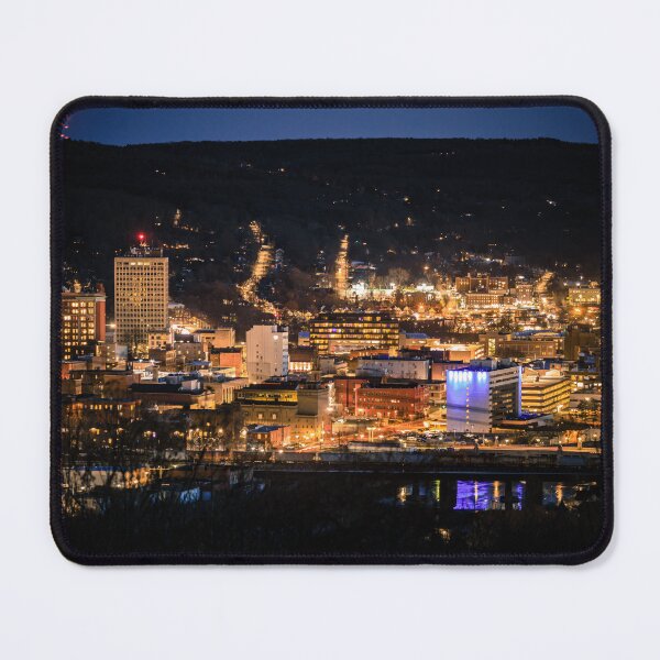 Item preview, Binghamton NY at night designed and sold by MJRVisualArts.