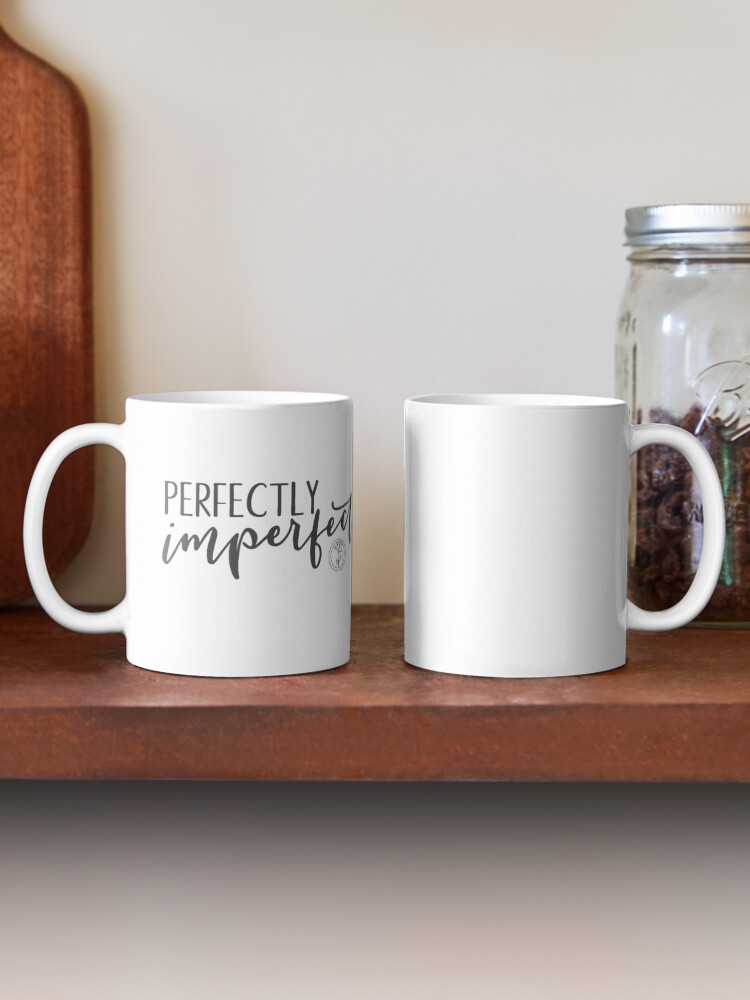 Thumbnail 2 of 6, Coffee Mug, Perfectly Imperfect - Charcoal Gray designed and sold by KristenHewitt.