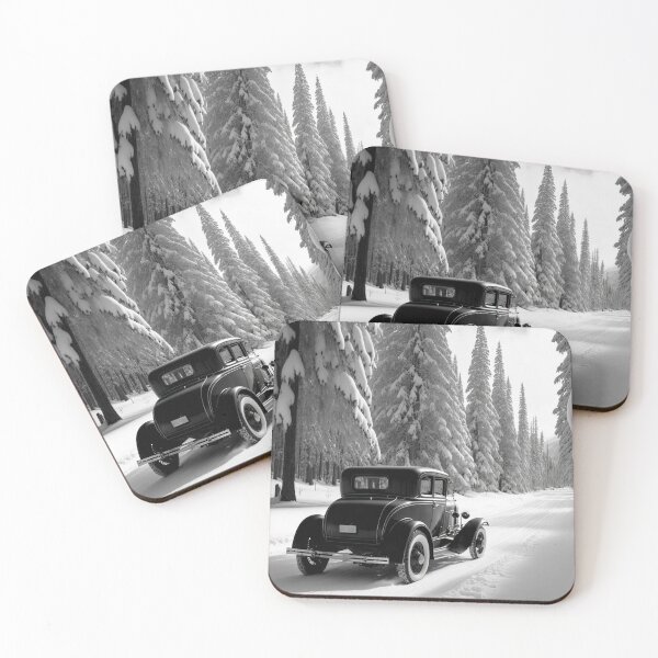 Item preview, Winter Hot Rod: Snow and Steel #21, a perfect gift for all American Hot Rod fans designed and sold by RodZnRoll.