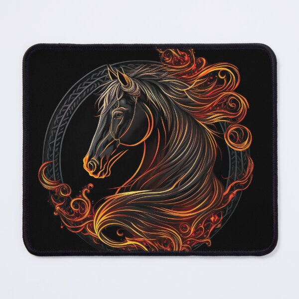 Item preview, Horse Face : Running horse face | Running horse in the fire designed and sold by nicestr.