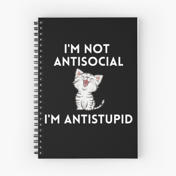 Item preview, I'M Not Antisocial I'M Antistupid  designed and sold by mystylecorner.