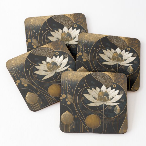 Item preview, flower and gold designed and sold by Kadhaf.