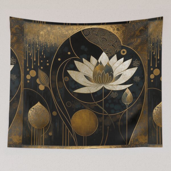 Item preview, flower and gold designed and sold by Kadhaf.