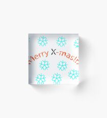 x-mas Acrylic Block
