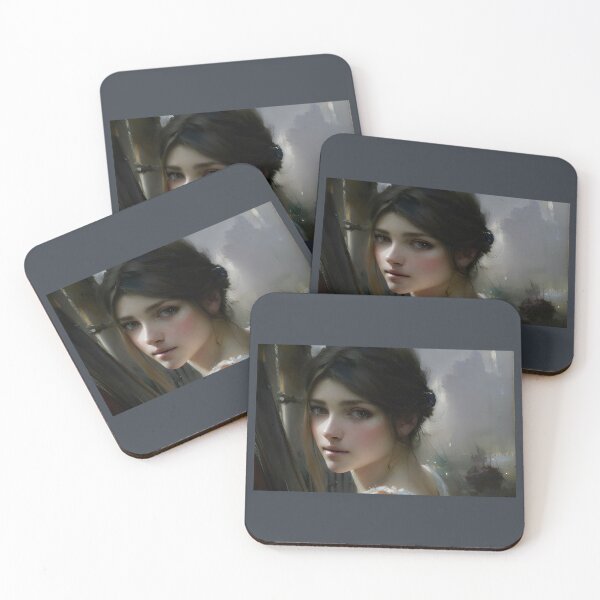 Item preview, Beautiful Soft Woman With A Ship Behind Her, Fantasy Art. designed and sold by rahmangm.