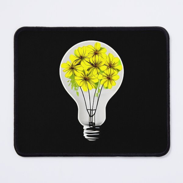 Item preview, Light Bulb with Yellow Flowers designed and sold by gramizzia.