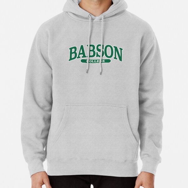 babson serif font curved Pullover Hoodie for Sale by