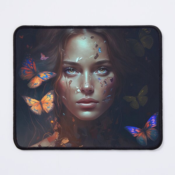 Item preview, Brown Haired Woman in a Butterfly World designed and sold by Juliascutecornr.