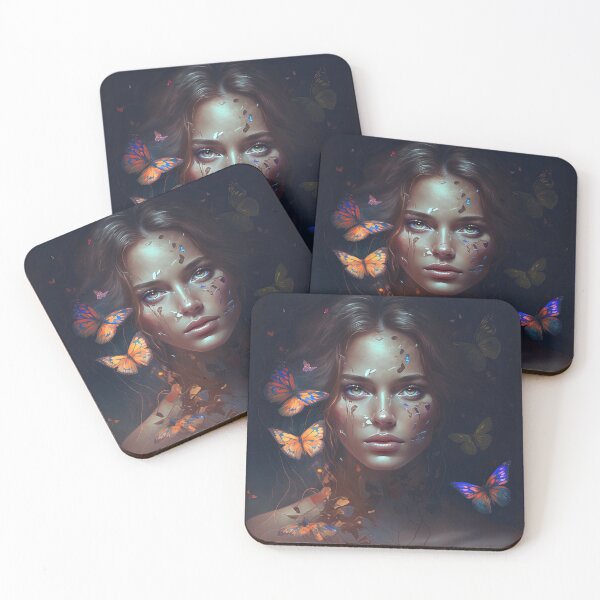 Item preview, Brown Haired Woman in a Butterfly World designed and sold by Juliascutecornr.