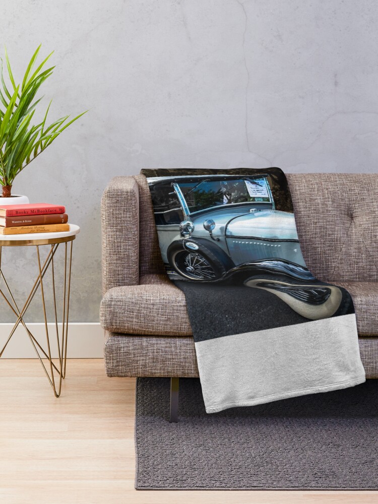 Alternate view of Model A Ford 1928 Throw Blanket