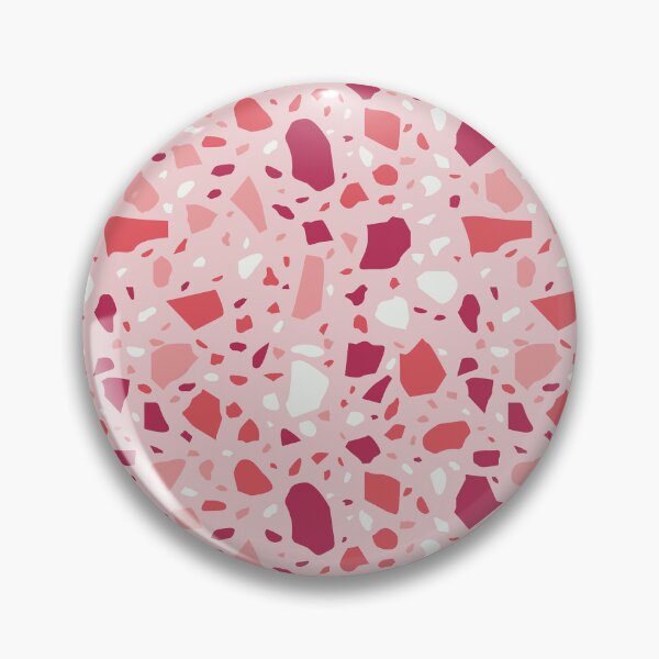 Item preview, Terrazzo Tile Pink Red Teracotta Abstract Shapes Geometric  designed and sold by StudioAkubi.