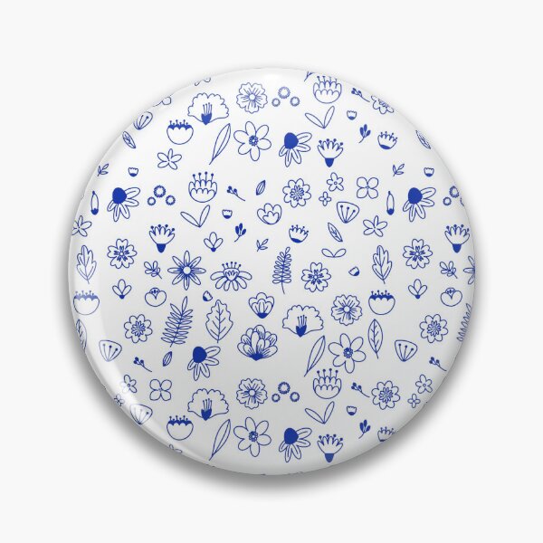 Artikelvorschau, Indigo-Blumenmuster entworfen und verkauft von RajaaAdx.