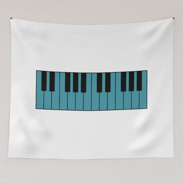 Item preview, Piano keyboard teal designed and sold by Inspirationmotivation.