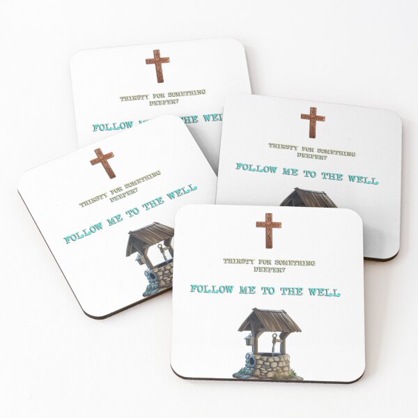 Item preview, Design with Text "Thirsty for Something Deeper? Follow Me to the Well" - Based on Jesus at the Well with the Woman designed and sold by Art4Christ.