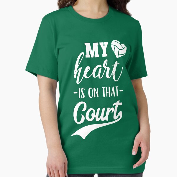 Item preview, Volleyball Mom Shirt: My Heart Is On That Court Premium Tee designed and sold by Mill8ion.