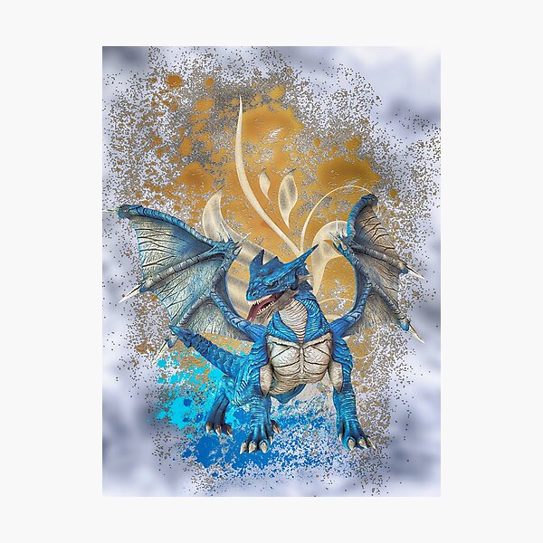 Item preview, Blue dragon designed and sold by Andrea Tiettje.