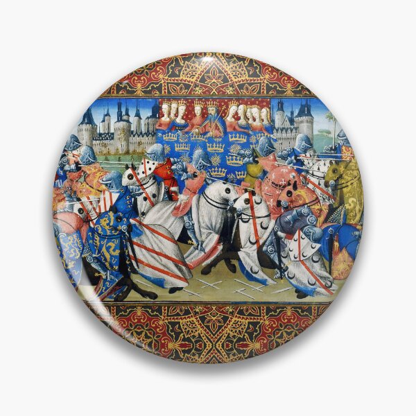Item preview, GALAHAD COMBATTING IN THE TOURNAMENT OF CAMELOT Arthurian Legends Medieval Miniature designed and sold by BulganLumini.