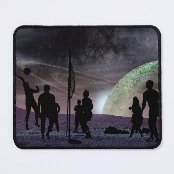 Item preview, Volleyball Game on Saturn's Moon Rhea designed and sold by Caregiverology.