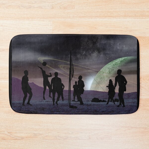 Item preview, Volleyball Game on Saturn's Moon Rhea designed and sold by Caregiverology.
