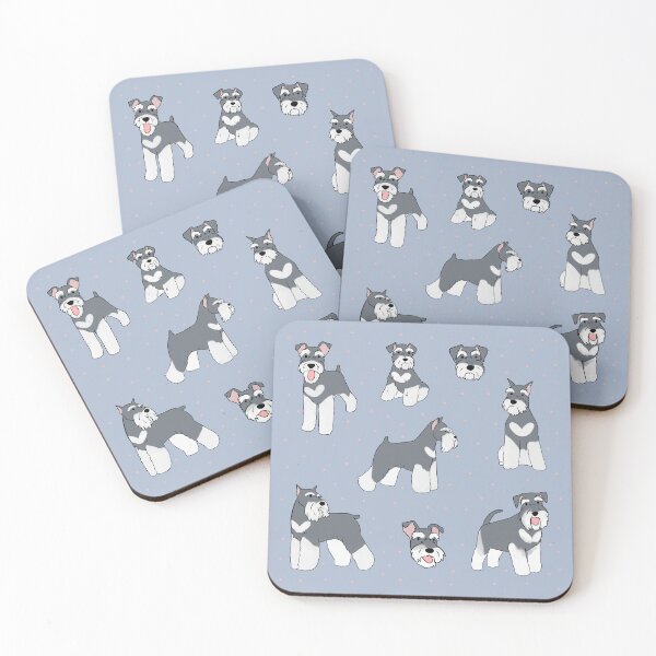 Item preview, Mini Schnauzer illustration - a cute Miniature Schnauzer dog cartoon drawing  designed and sold by Yarafantasyart.