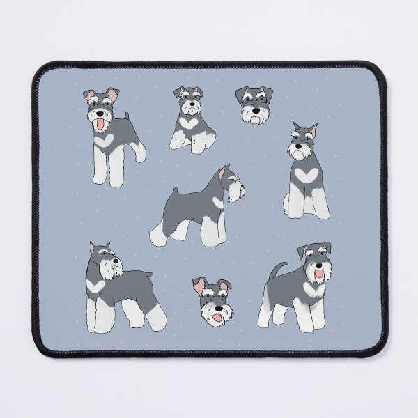 Item preview, Mini Schnauzer illustration - a cute Miniature Schnauzer dog cartoon drawing  designed and sold by Yarafantasyart.