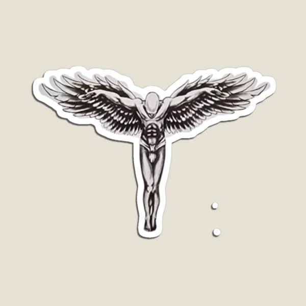 ★22SS★【BADINBAD】★DAVID ANGEL LOGO SLEEV.E★ David Beckham Guardian Angel Tattoo